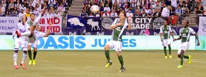 Camilo scored on a spectacular side scissor kick to pull Vancouver Whitecaps FC even with the Portland Timbers in MLS action October 9, 2013. Photo by Jason Kurylo for Pucked in the Head.