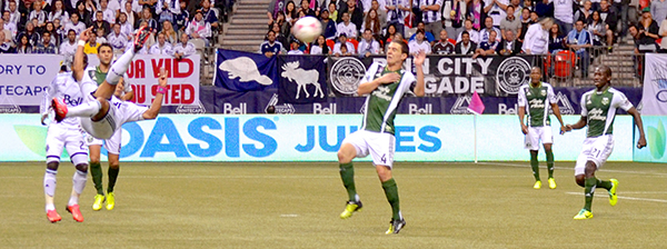 Camilo's Goal of the Year vs. the Portland Timbers in MLS action October 9, 2013. Photo by Jason Kurylo for Pucked in the Head.