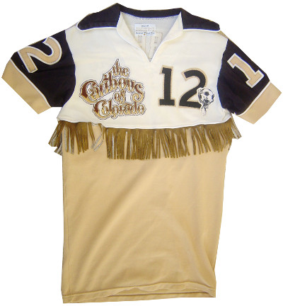 NOT the new 2013-14 Vancouver Whitecaps FC jersey. This shirt in fact belonged to the 1978 Colorado Caribous of the North American Soccer League.