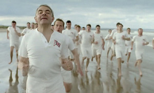 Rowan Atkinson is just one of dozens of comedians who have spoofed Chariots of Fire over the years. He's just the only one to have done it in an official Olympic Opening Ceremony.