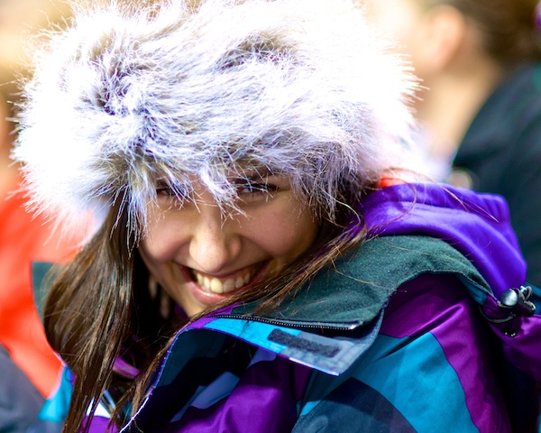 This lovely Kiwi attended her first live hockey game with her boyfriend. He's an Aussie, but I checked it out and that's allowed nowadays. Photo by Jason Kurylo for Pucked in the Head.