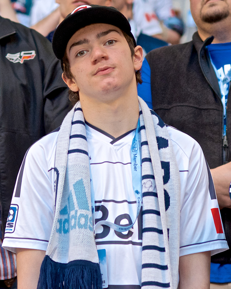 Buddy here did not enjoy the result of the Whitecaps season opener. Photo by Jason Kurylo for Pucked in the Head.