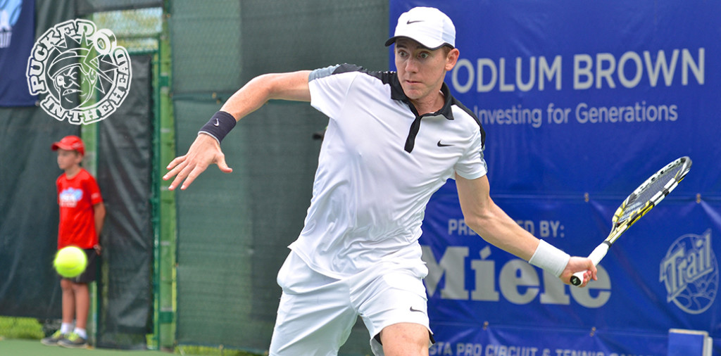 John-Patrick Smith of Australia was the runner-up in the 2015 Odlum Brown Vancouver Open men's singles tournament. Photo by Jason Kurylo for Pucked in the head.