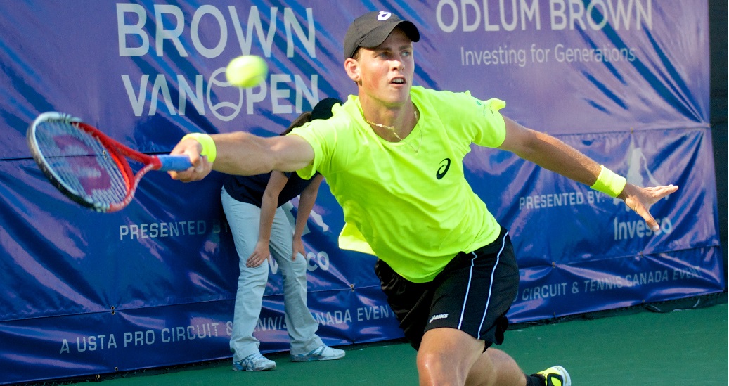Vasek Pospisil won last year's Vancouver Open. This week he won the men's doubles crown at Wimbledon. Photo by Jason Kurylo for Pucked in the Head.