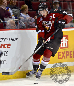 Jackson Houck in one of his last games as a Vancouver Giant. Photo by Jason Kurylo for Pucked in the Head.