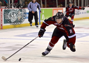 Jakob Stukel has four points in 11 games so far this season. Photo by Jason Kurylo for Pucked in the Head.