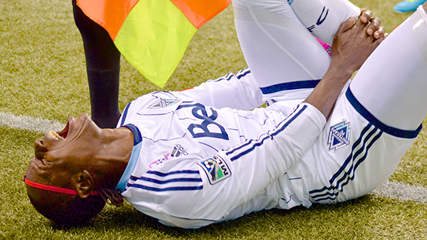 Forward Darren Mattocks was one of the few Whitecaps to resort to blatant simulation on the pitch this season. Photo by Jason Kurylo for Pucked in the Head.