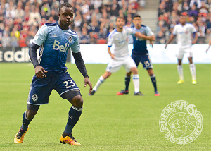 Kekuta Manneh came on in the second half but lacked his explosive speed. Photo by Jason Kurylo for Pucked in the Head.