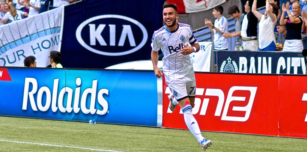 Pedro Morales scored twice en route to a 2-1 victory over Real Salt Lake. Photo by Jason Kurylo for Pucked in the Head.