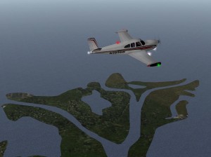 Dramatic re-creation of Max and Alana's harrowing flight over the Atlantic. Courtesy of http://forums.x-plane.org/index.php?showtopic=15478