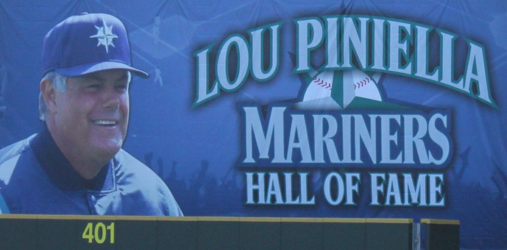 Manager Lou Pinella became the eighth member of the Seattle Mariners Hall of Fame this month. Photo cribbed from the interweb.