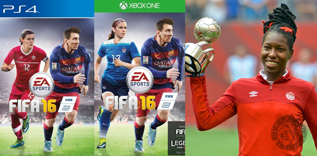 Christine Sinclair and Alex Morgan appear on the cover of EA's new soccer title, which bodes well for the 2015 Young Player Award recipient Kadeisha Buchanan. Photo by Jason Kurylo for Pucked in the Head.
