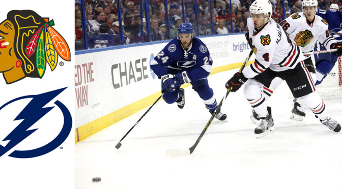 Chicago Blackhawks versus Tampa Bay Lightning in the 2016 Stanley Cup final.