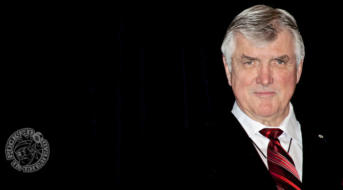 A classy portrait picture of Pat Quinn, 1943–2014.