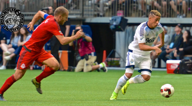 Erik Hurtado goes on the offensive for the Vancouver Whitecaps FC during Canadian Championship final action. Photo by Jason Kurylo for Pucked in the Head.