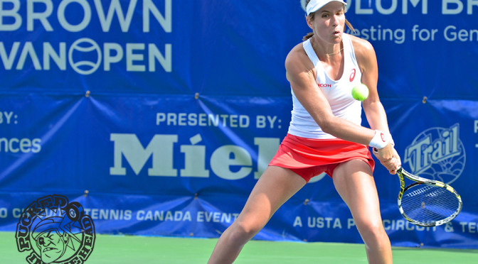 Johanna Konta and Dudi Sela won the women's and men's singles championships respectively at the 2015 Odium Brown Vancouver Open. Photo by Jason Kurylo for Pucked in the head.