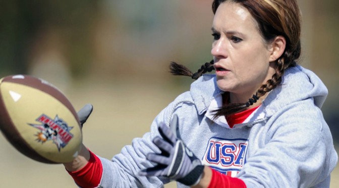 Dr Jen Welter has been named the pre-season linebacker coach for the Arizona Falcons, and becomes the first woman to join an NFL coaching staff. Image borrowed from notable.ca